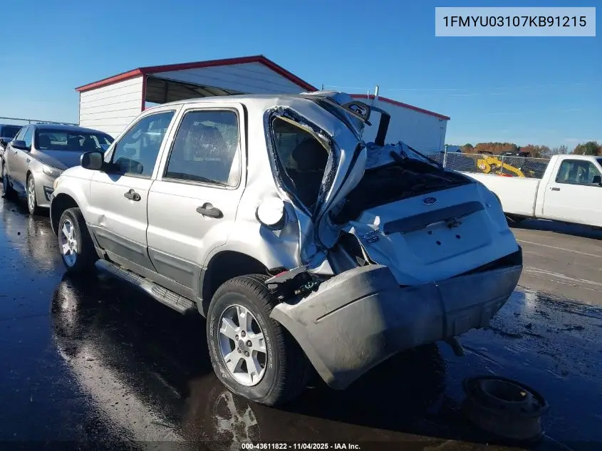 1FMYU03107KB91215 2007 Ford Escape Xlt/Xlt Sport