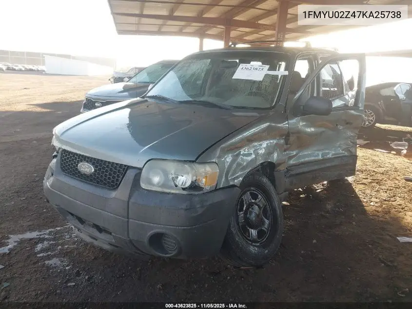 1FMYU02Z47KA25738 2007 Ford Escape Xls/Xls Manual