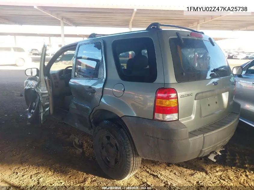 1FMYU02Z47KA25738 2007 Ford Escape Xls/Xls Manual