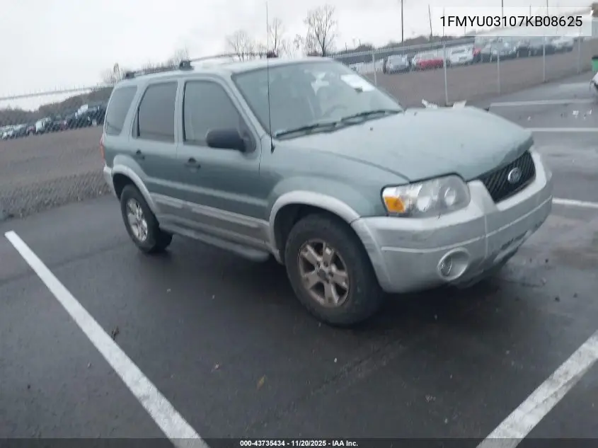 1FMYU03107KB08625 2007 Ford Escape Xlt/Xlt Sport