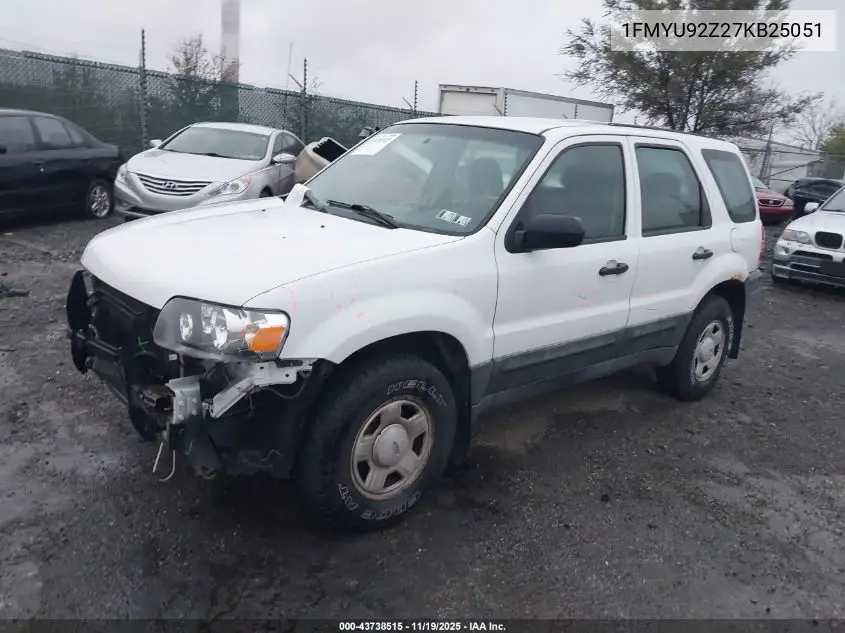 1FMYU92Z27KB25051 2007 Ford Escape Xls/Xls Manual