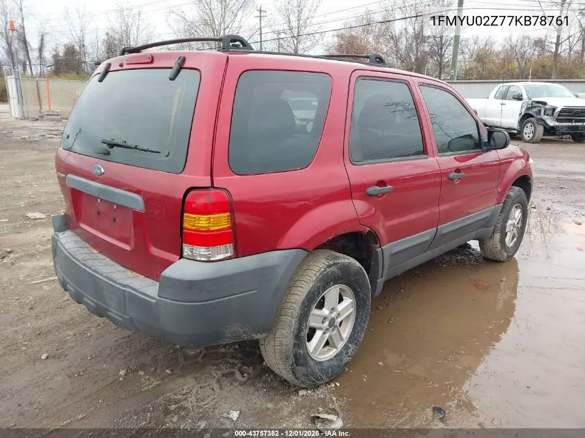 1FMYU02Z77KB78761 2007 Ford Escape