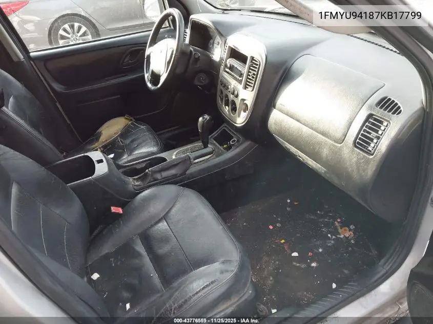 1FMYU94187KB17799 2007 Ford Escape Limited