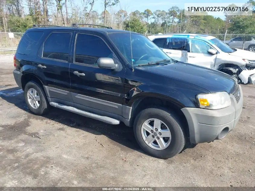 1FMYU02Z57KA67156 2007 Ford Escape Xls/Xls Manual