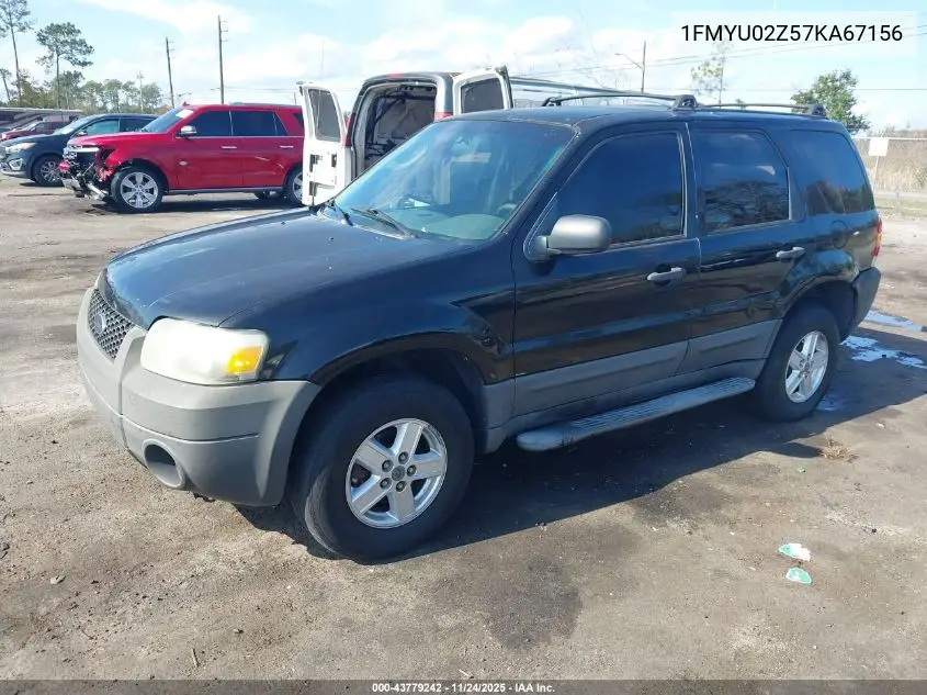 1FMYU02Z57KA67156 2007 Ford Escape Xls/Xls Manual