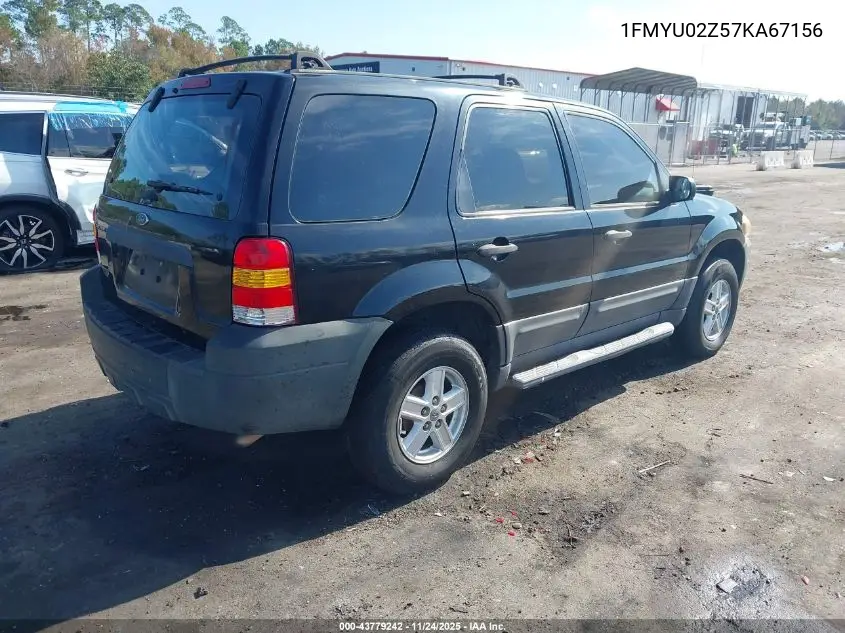 1FMYU02Z57KA67156 2007 Ford Escape Xls/Xls Manual