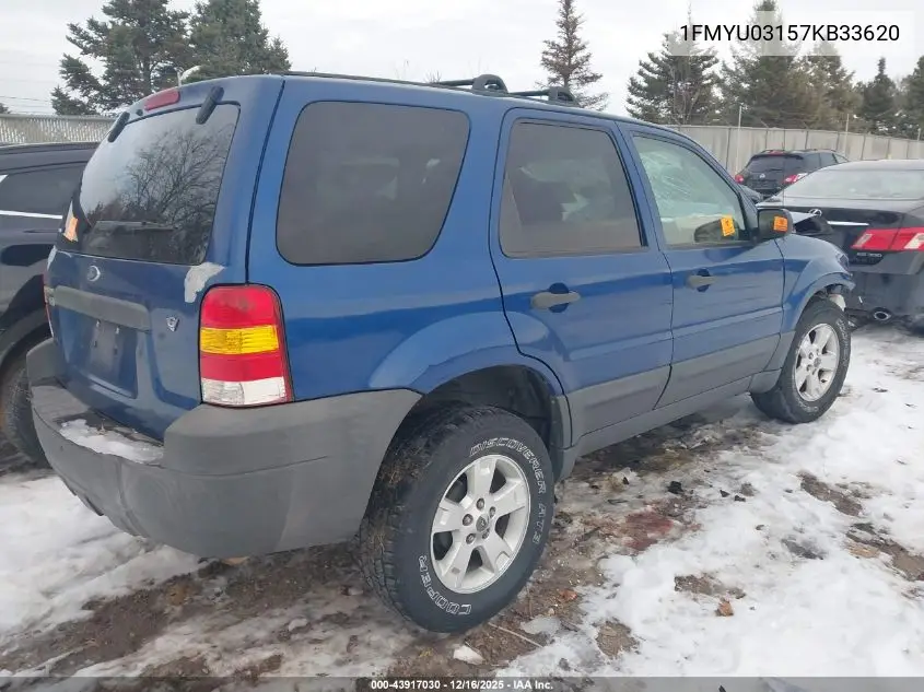 1FMYU03157KB33620 2007 Ford Escape Xlt/Xlt Sport