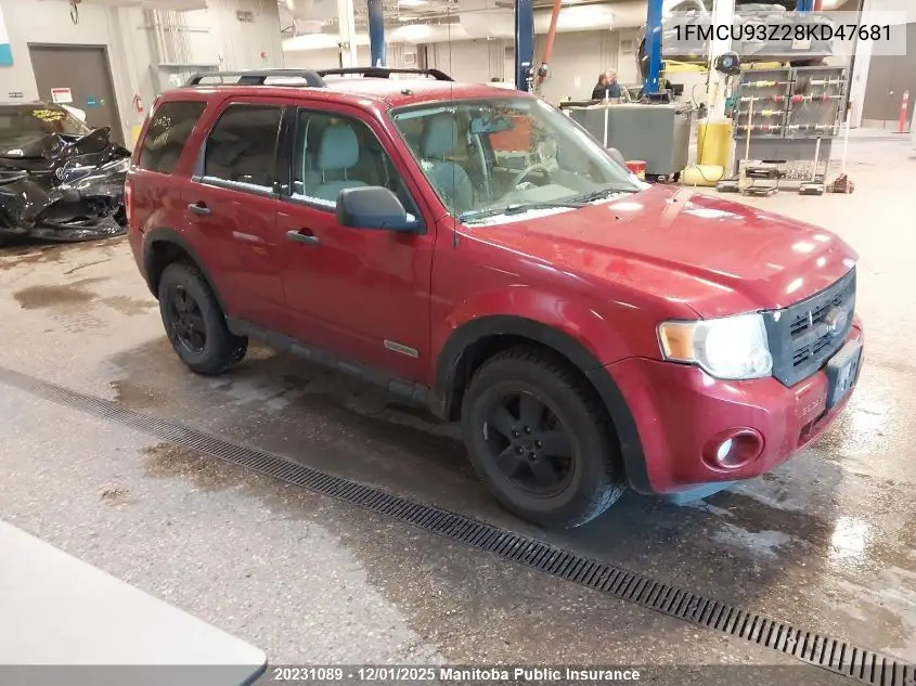 1FMCU93Z28KD47681 2008 Ford Escape Xlt