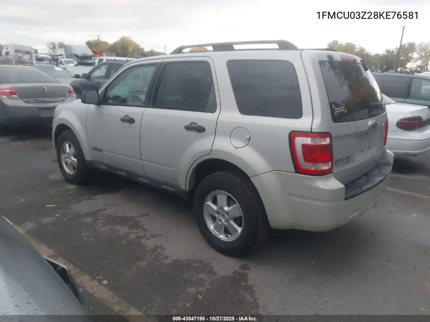 1FMCU03Z28KE76581 2008 Ford Escape Xlt