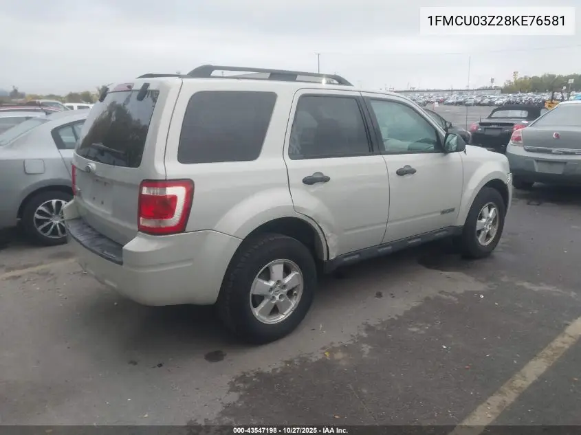 1FMCU03Z28KE76581 2008 Ford Escape Xlt