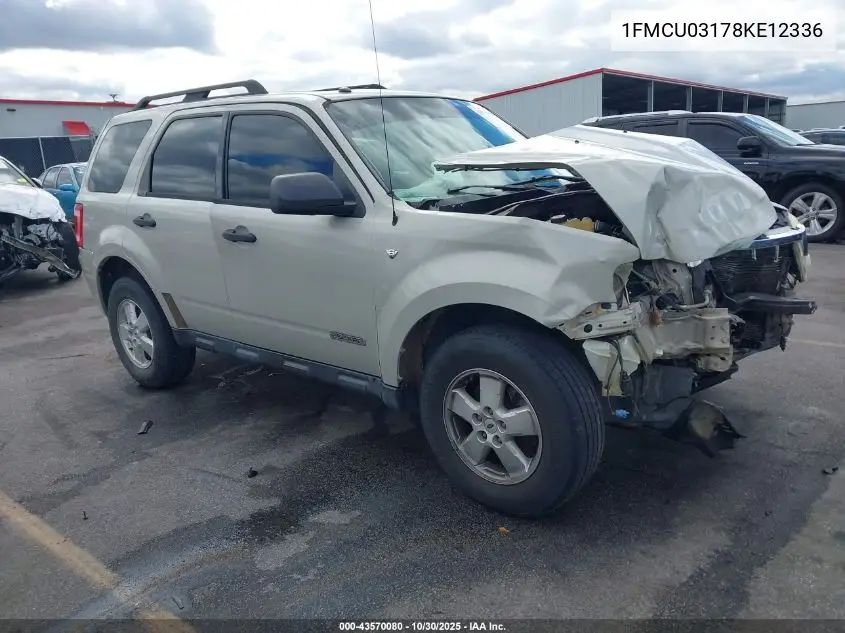 1FMCU03178KE12336 2008 Ford Escape Xlt