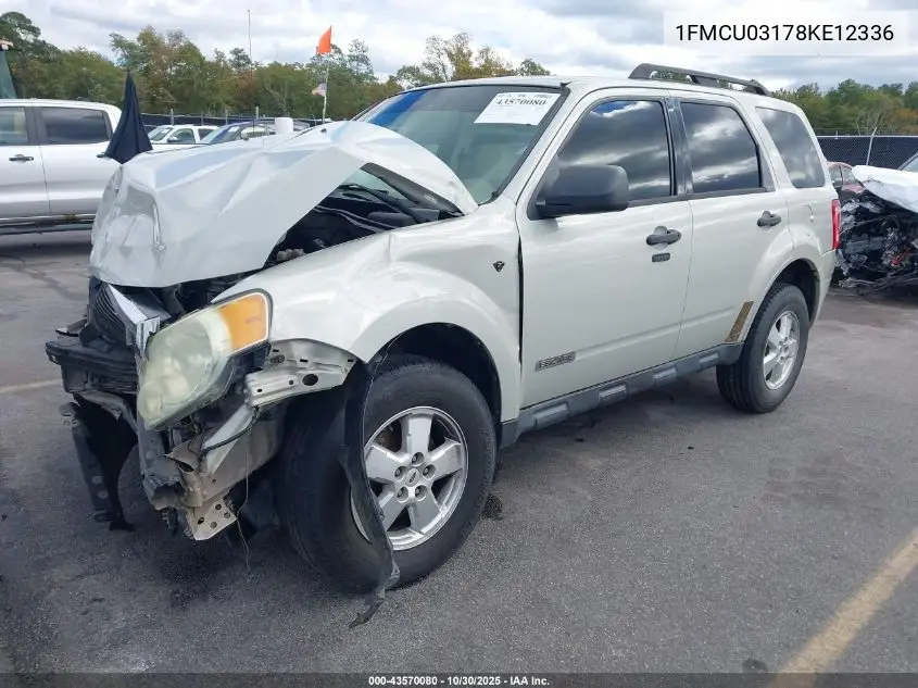 1FMCU03178KE12336 2008 Ford Escape Xlt