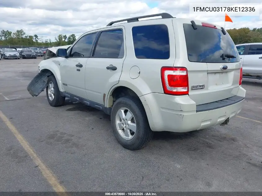 1FMCU03178KE12336 2008 Ford Escape Xlt