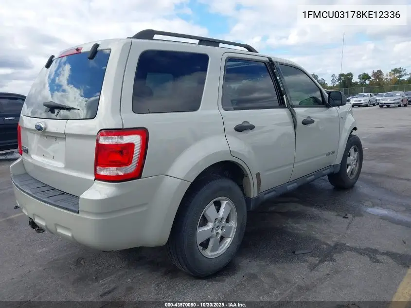 1FMCU03178KE12336 2008 Ford Escape Xlt