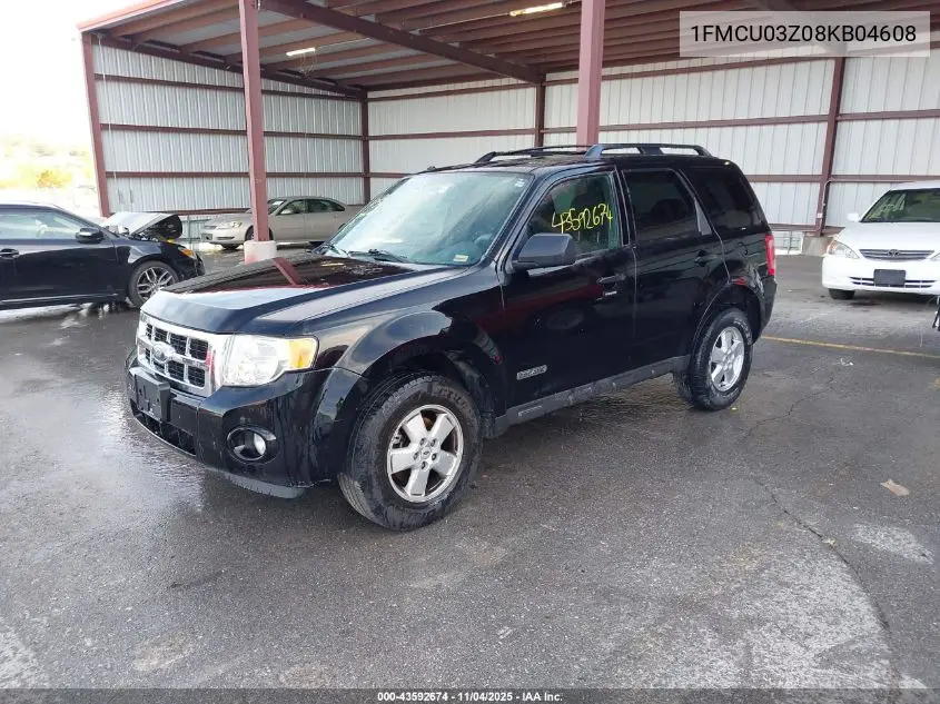 1FMCU03Z08KB04608 2008 Ford Escape Xlt