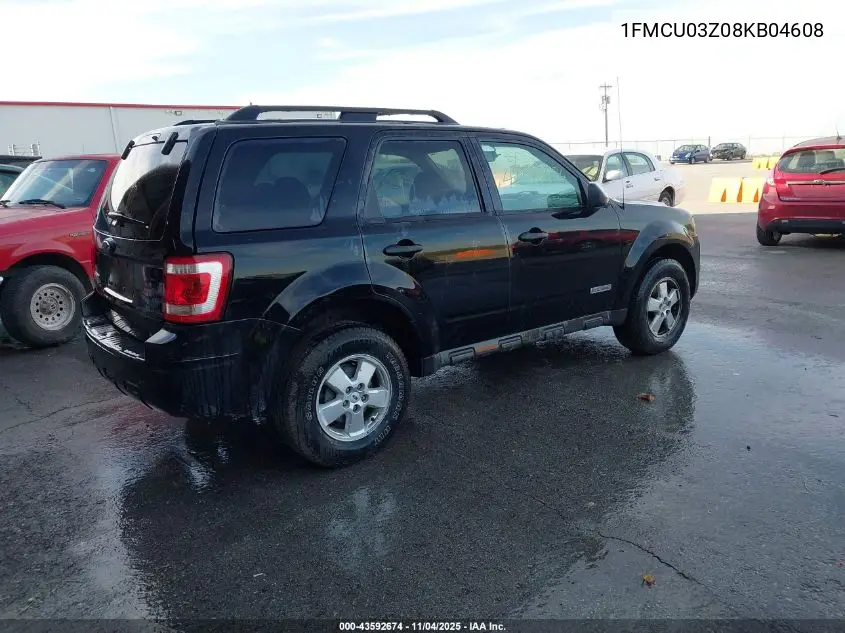 1FMCU03Z08KB04608 2008 Ford Escape Xlt