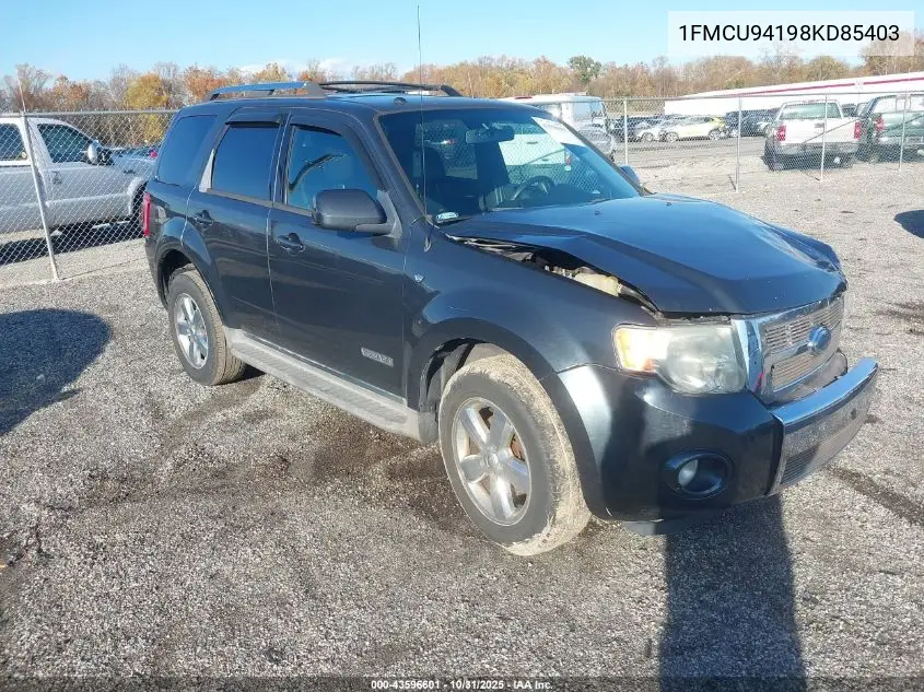 1FMCU94198KD85403 2008 Ford Escape Limited