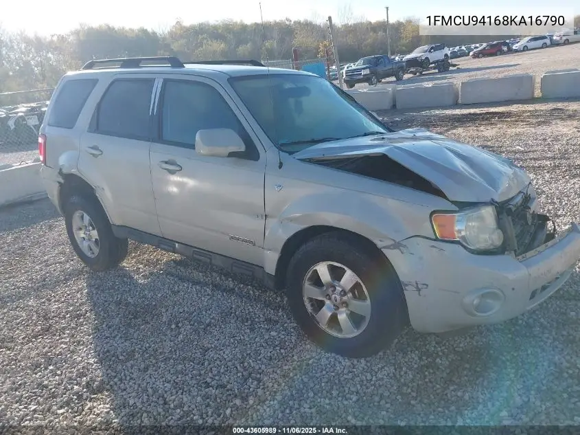 1FMCU94168KA16790 2008 Ford Escape Limited