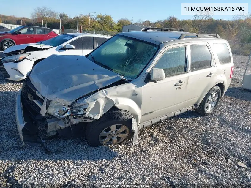 1FMCU94168KA16790 2008 Ford Escape Limited
