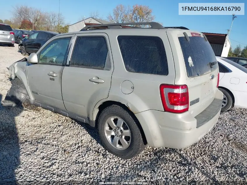 1FMCU94168KA16790 2008 Ford Escape Limited