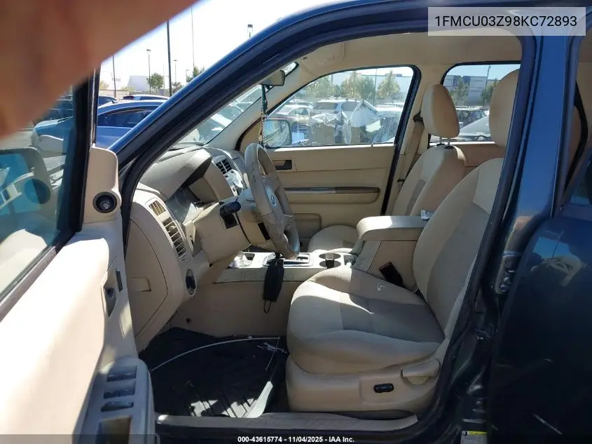 1FMCU03Z98KC72893 2008 Ford Escape Xlt