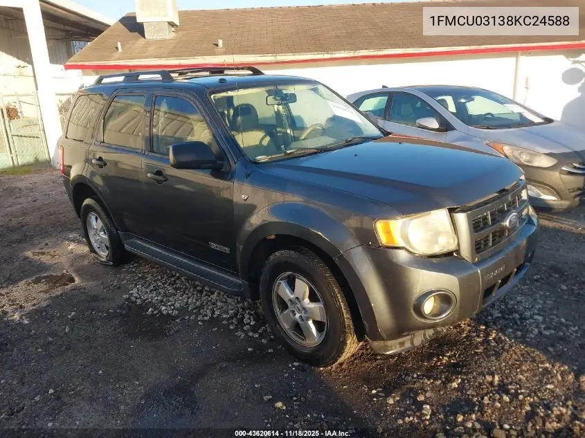 1FMCU03138KC24588 2008 Ford Escape Xlt