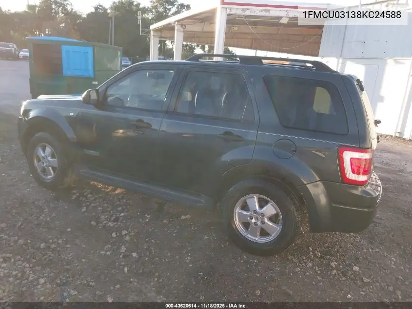1FMCU03138KC24588 2008 Ford Escape Xlt