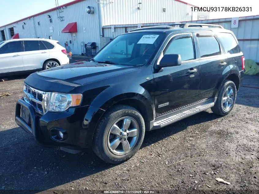 1FMCU93178KB26331 2008 Ford Escape Xlt
