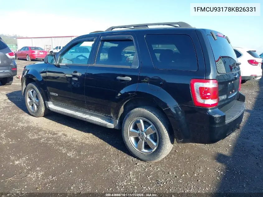 1FMCU93178KB26331 2008 Ford Escape Xlt