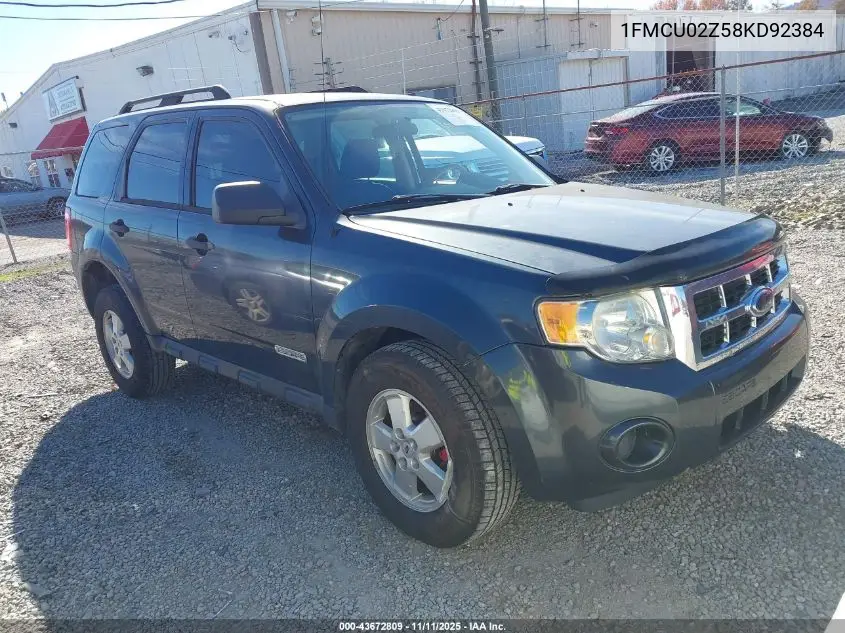 1FMCU02Z58KD92384 2008 Ford Escape Xls/Xls Manual