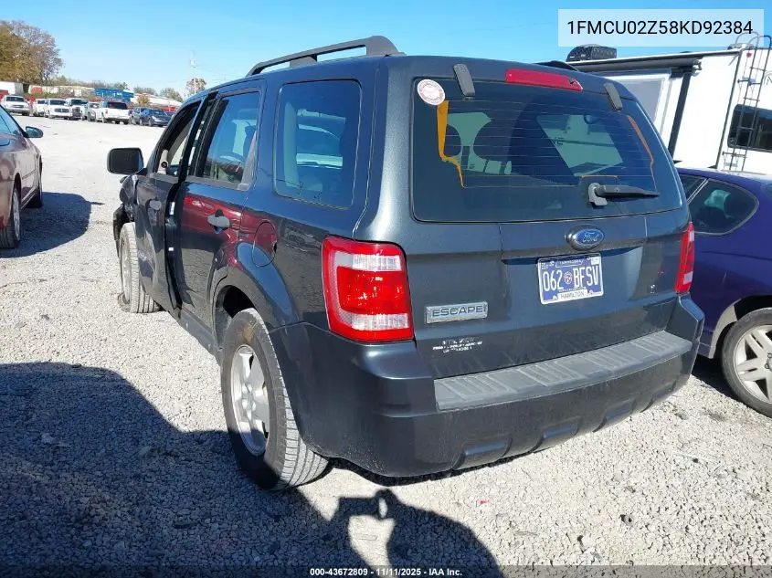 1FMCU02Z58KD92384 2008 Ford Escape Xls/Xls Manual
