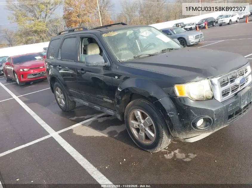 1FMCU03158KB92307 2008 Ford Escape Xlt