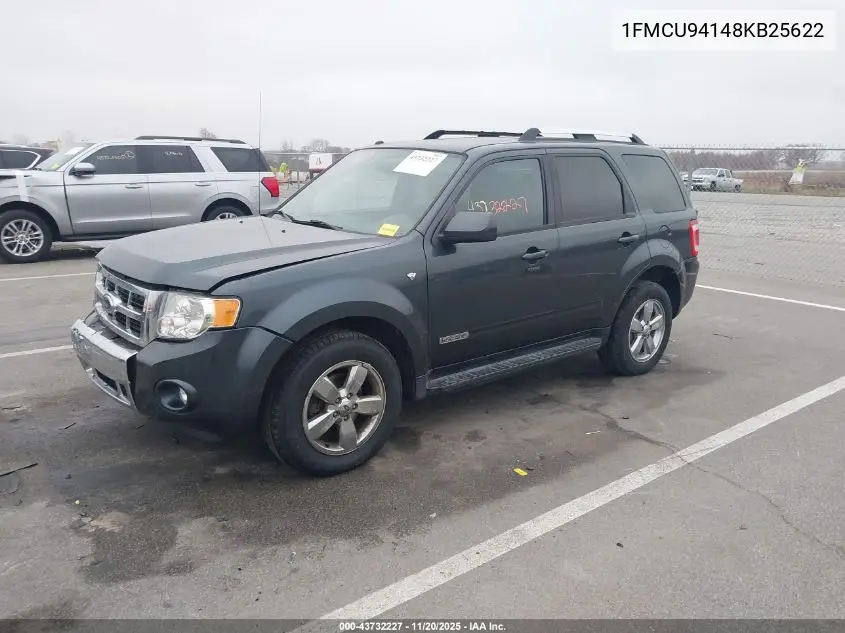 1FMCU94148KB25622 2008 Ford Escape Limited