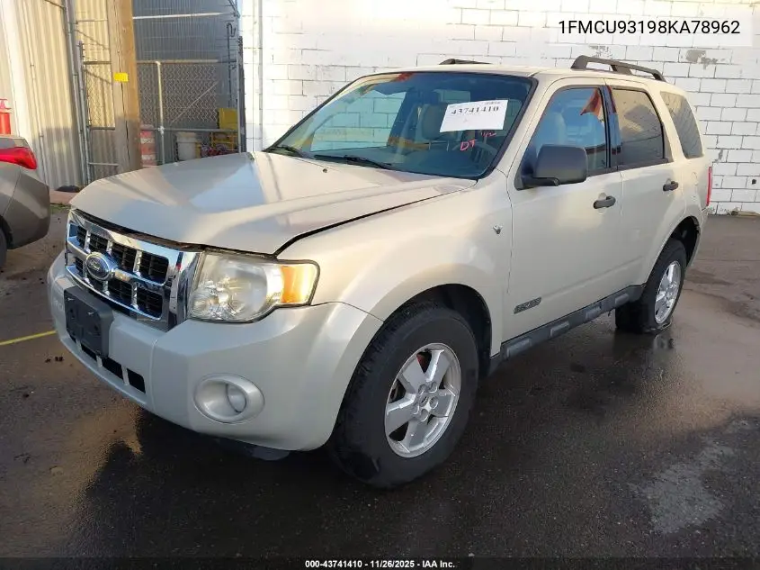 1FMCU93198KA78962 2008 Ford Escape Xlt