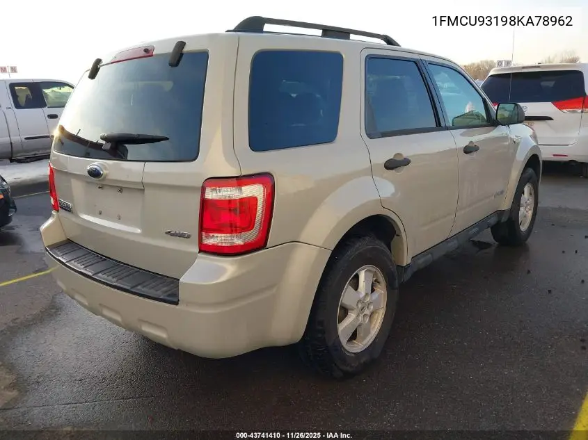 1FMCU93198KA78962 2008 Ford Escape Xlt
