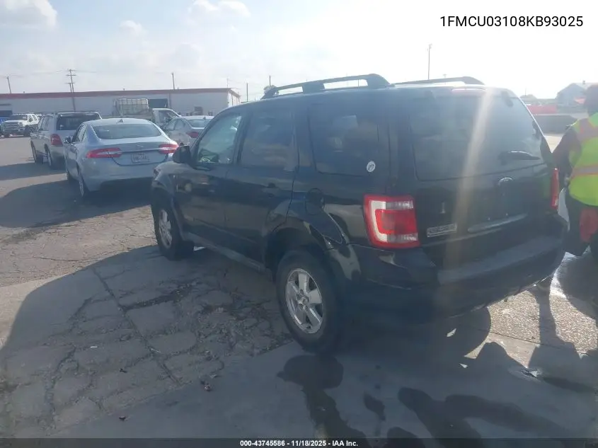 1FMCU03108KB93025 2008 Ford Escape Xlt