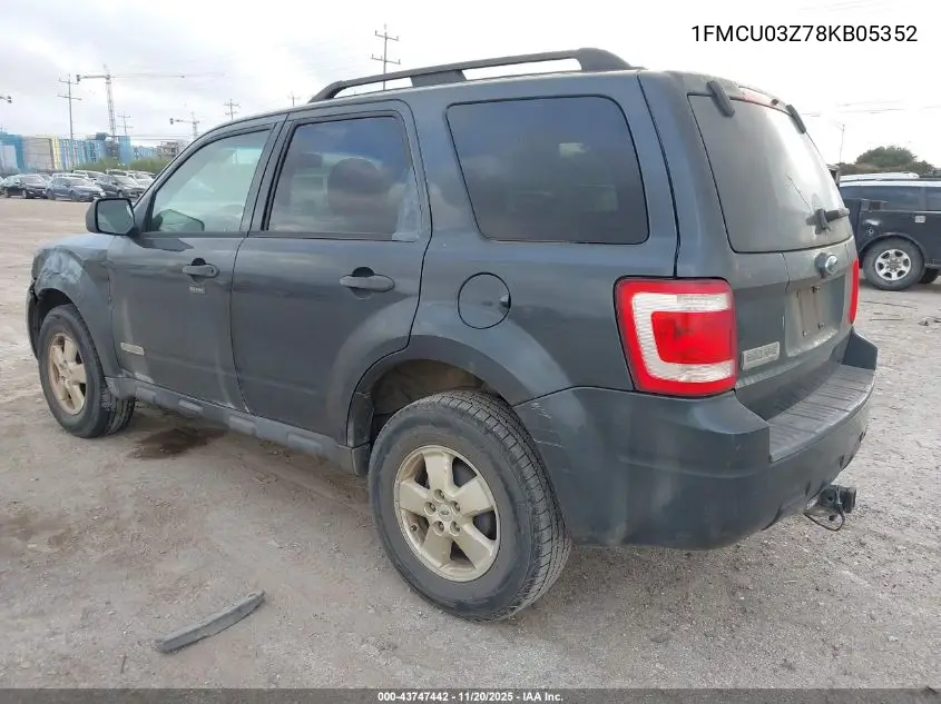 1FMCU03Z78KB05352 2008 Ford Escape Xlt