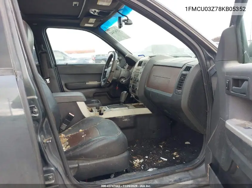 1FMCU03Z78KB05352 2008 Ford Escape Xlt
