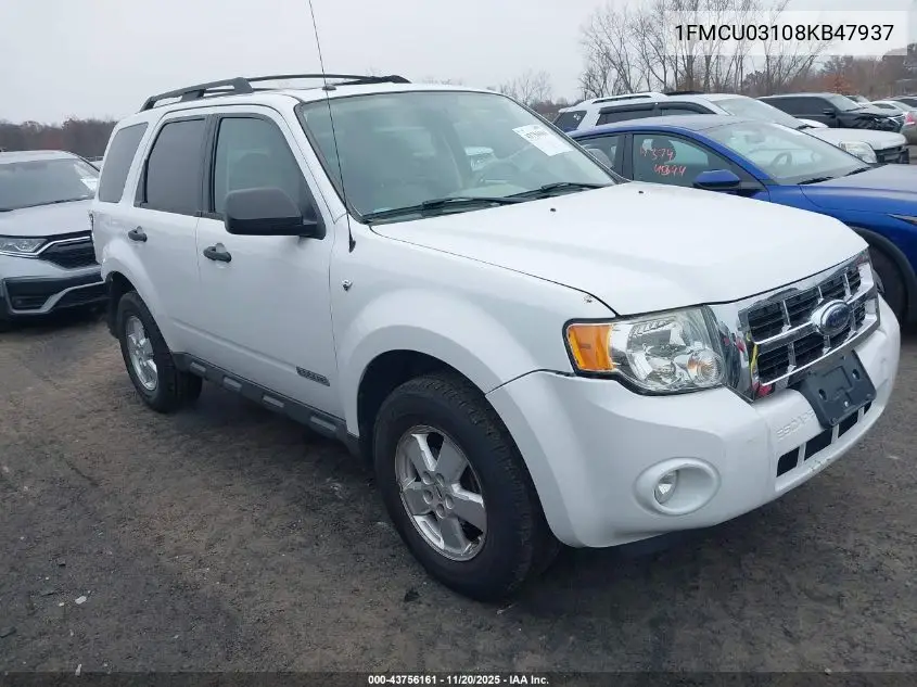 1FMCU03108KB47937 2008 Ford Escape Xlt