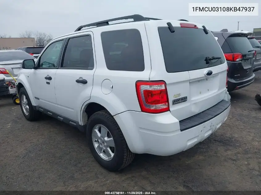 1FMCU03108KB47937 2008 Ford Escape Xlt