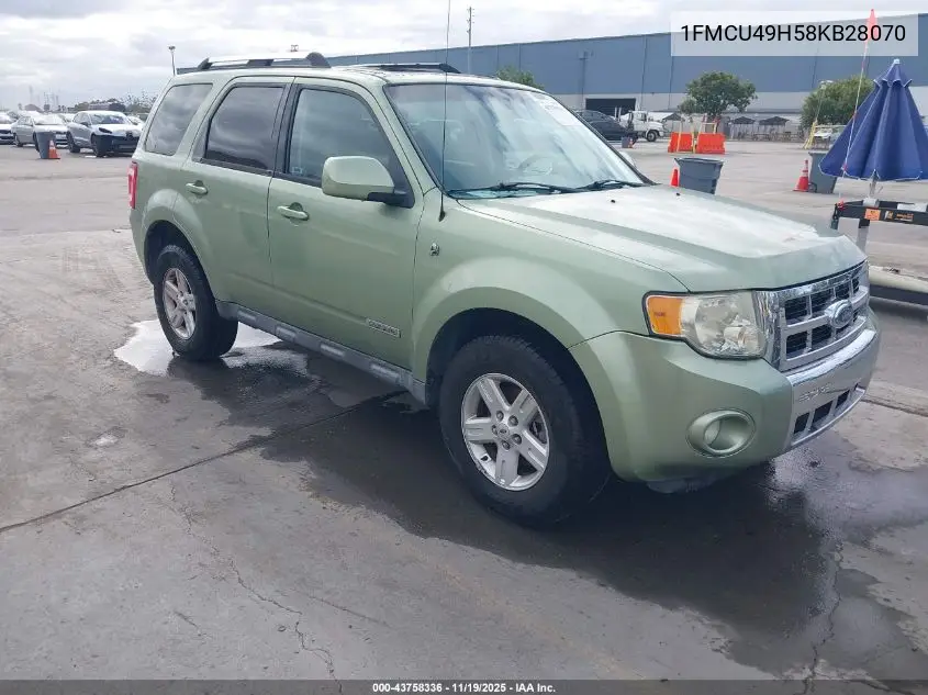 1FMCU49H58KB28070 2008 Ford Escape Hybrid