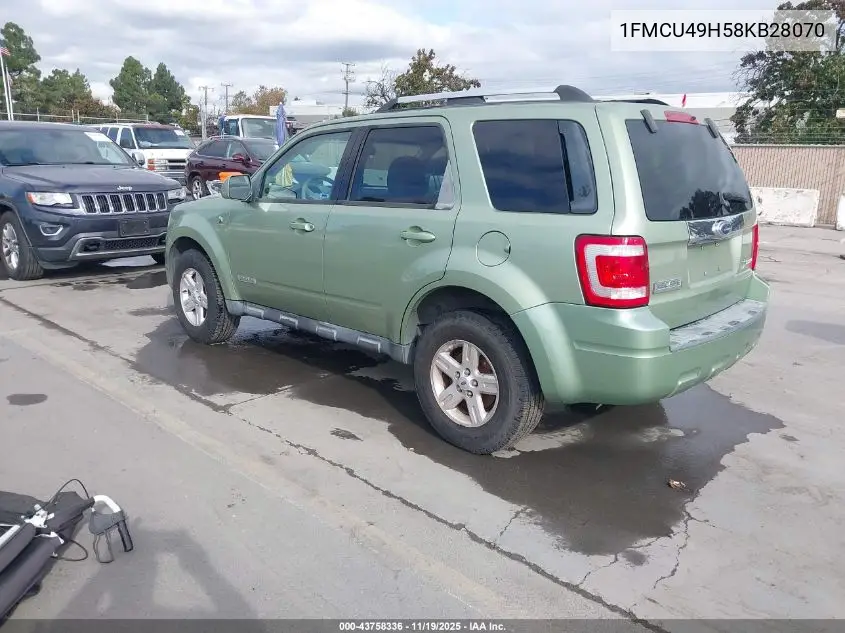 1FMCU49H58KB28070 2008 Ford Escape Hybrid