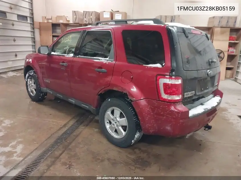 1FMCU03Z28KB05159 2008 Ford Escape Xlt
