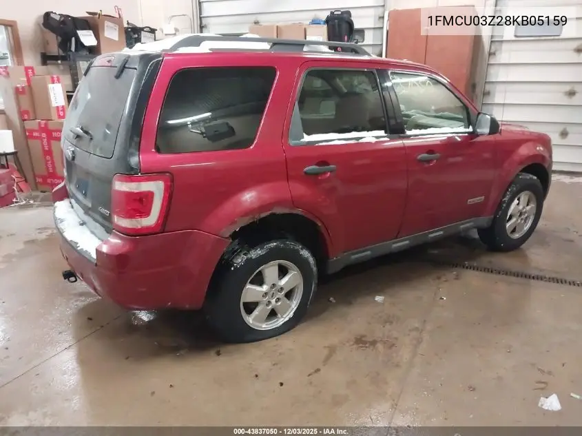 1FMCU03Z28KB05159 2008 Ford Escape Xlt