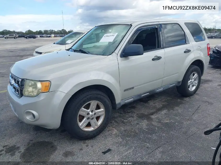 1FMCU92ZX8KE09474 2008 Ford Escape Xls