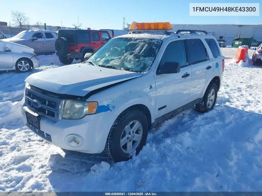 1FMCU49H48KE43300 2008 Ford Escape Hybrid