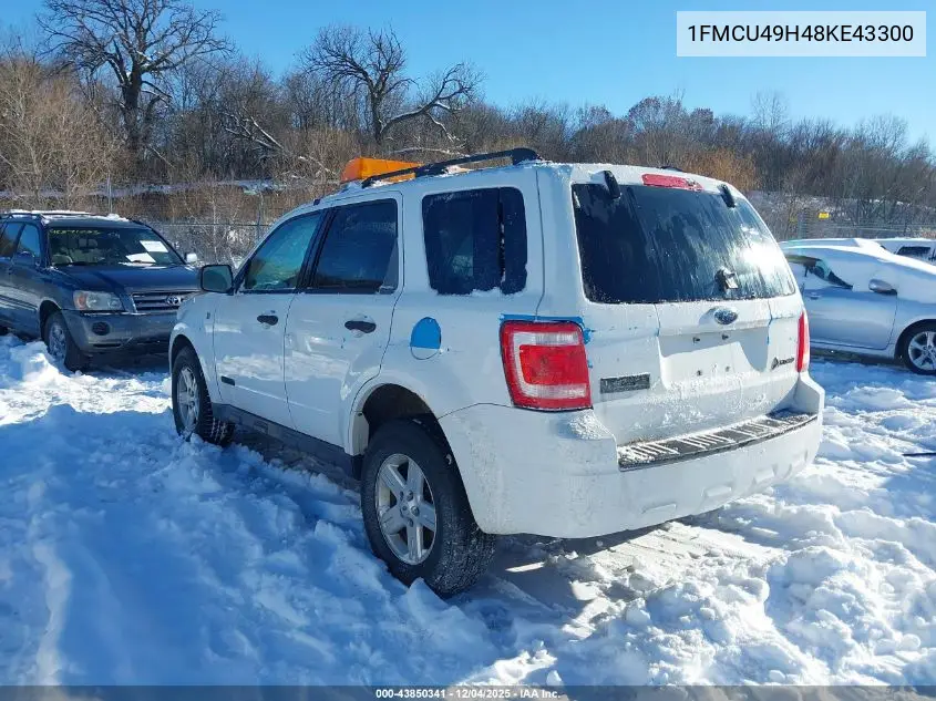 1FMCU49H48KE43300 2008 Ford Escape Hybrid