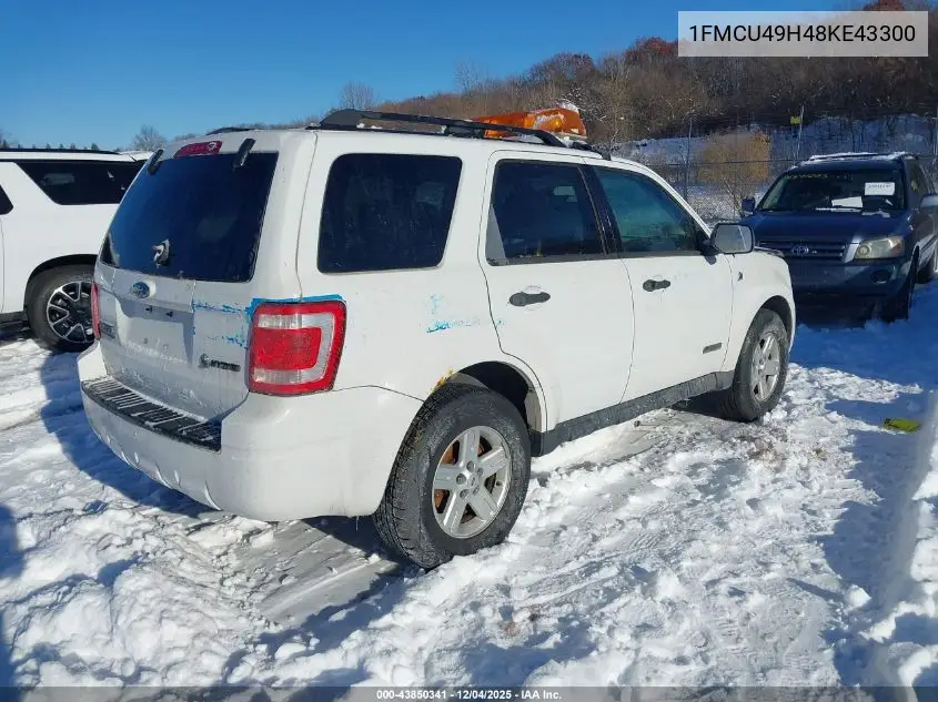 1FMCU49H48KE43300 2008 Ford Escape Hybrid