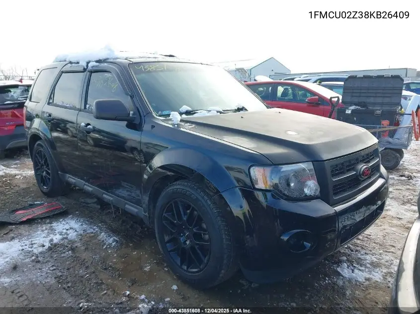 1FMCU02Z38KB26409 2008 Ford Escape Xls/Xls Manual