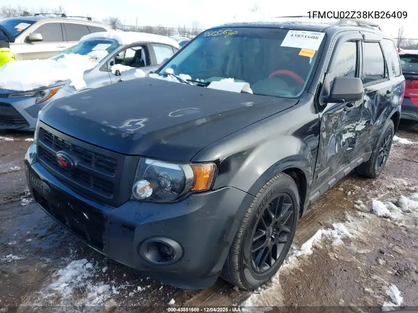 1FMCU02Z38KB26409 2008 Ford Escape Xls/Xls Manual